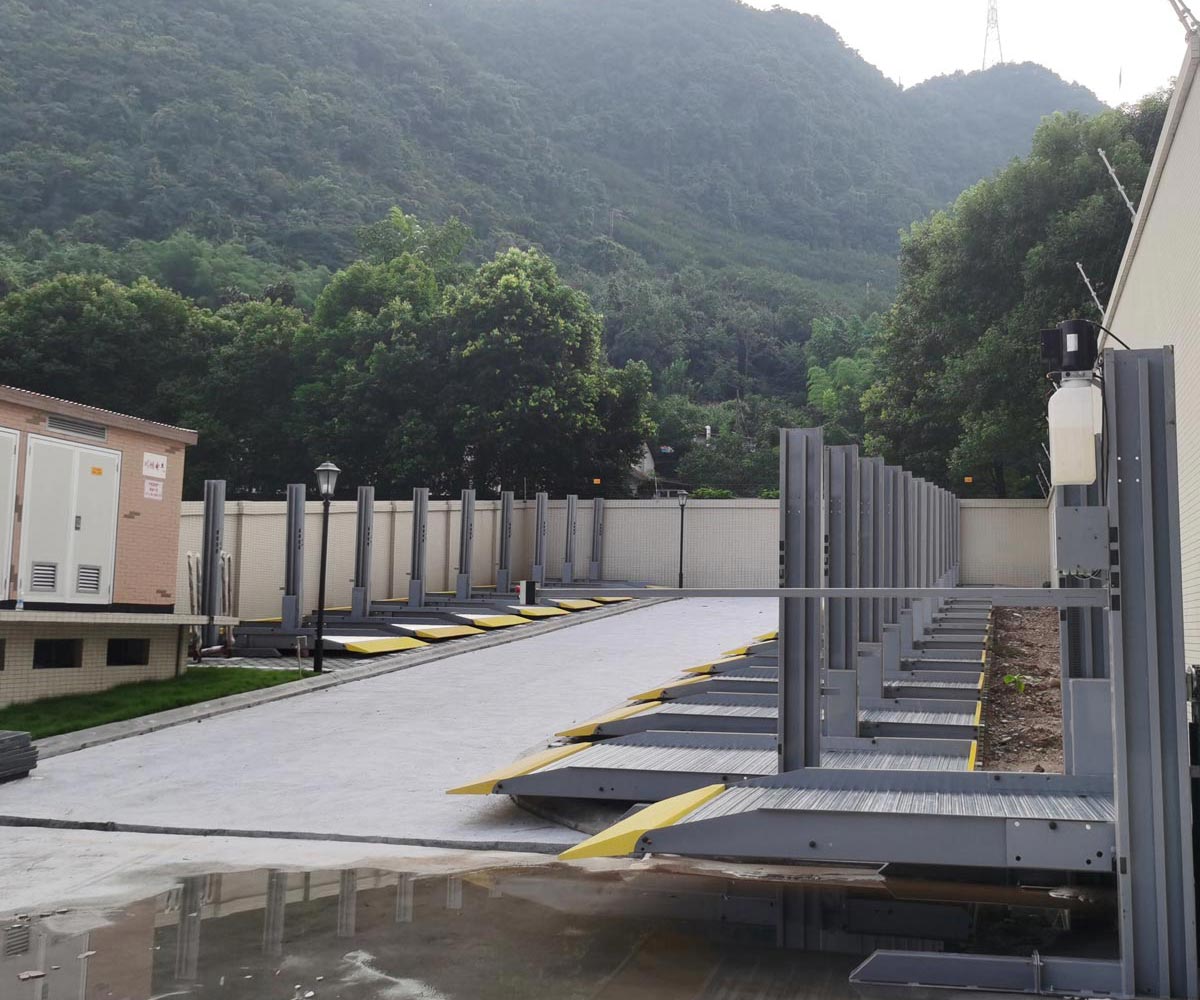 黔江雙層升降橫移機(jī)械停車(chē)改造